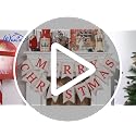 Pink Christmas Burlap Banner 2-Pack Festive Hanging Garland Holiday Decor