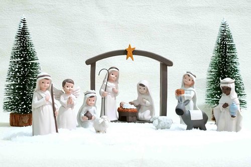 Little People Nativity Set - 12-Piece Mini Christmas Scene | Indoor Holiday Manger Figures