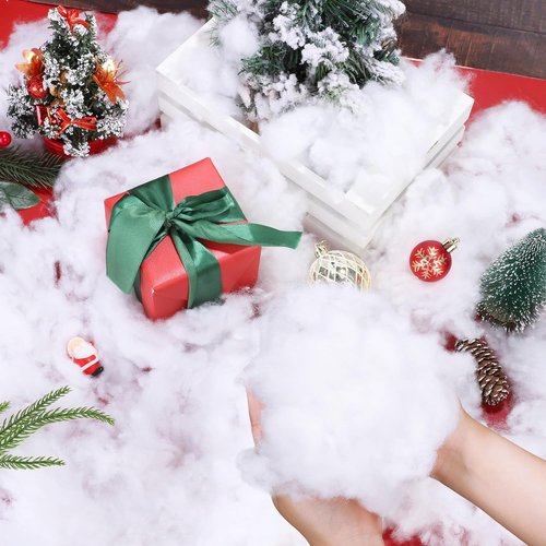 Fovths Christmas Fake Snow Decor - Fluffy 70 Ounce Artificial Clouds for Indoor Displays