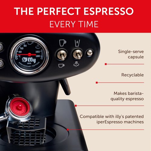 Illy iperEspresso capsules - Classico Medium Roast Coffee - Mild & Balanced - 100% Arabica - 21 Count Capsules per Can (Pack of 4)
