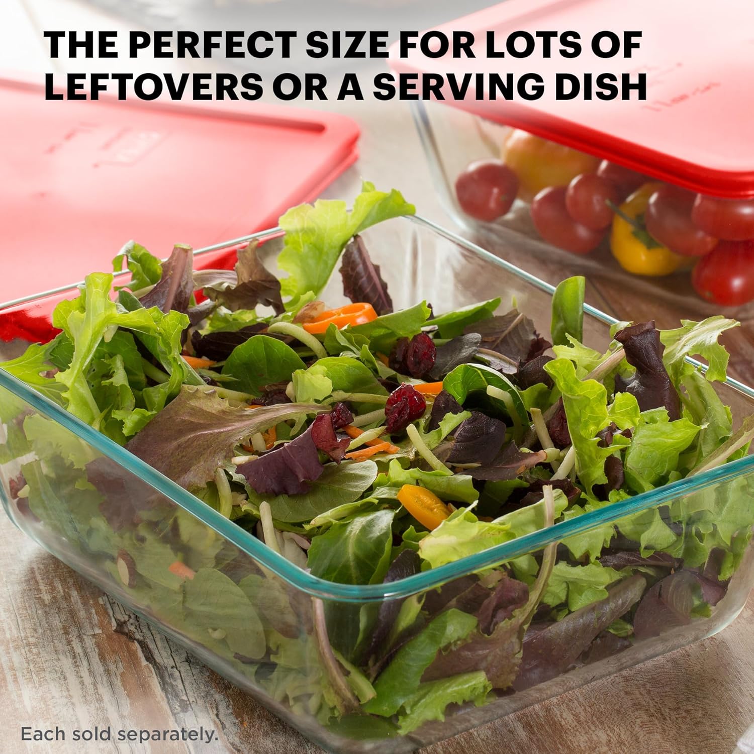 Pyrex Simply Store Glass Food Storage Container - 11 Cup | BPA-Free Lids, Microwave & Dishwasher Safe