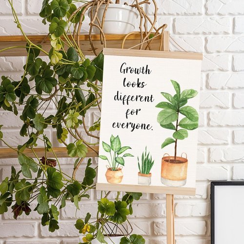 DNEULYR Motivational Wall Art Poster - Growth Mindset Design for Classroom & Office | 12x16 Inch