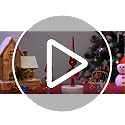 NUOBESTY Red Christmas Tree Topper - Hand-Painted Plastic Finial for Holiday Decor