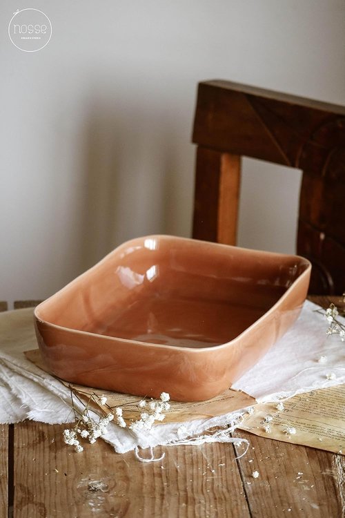 Fortessa Nosse Svelte Stoneware Bakeware Set - 3 Piece Terracotta Collection