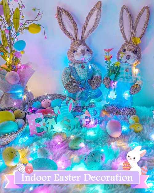 **60LED Easter Fairy Lights by [Brand Name] - Battery Operated, Waterproof Twinkle String Lights | 20FT Multicolor for Indoor/Outdoor Spring Decor**
