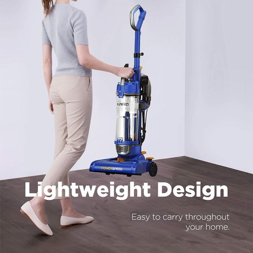Eureka NEU182A PowerSpeed Bagless Upright Vacuum Cleaner - Lightweight & Efficient | Blue