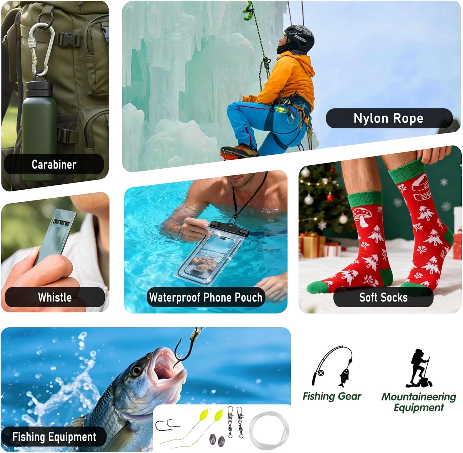 Survival Kit - Essential Outdoor Gear for Camping, Hunting & Adventure | Perfect Christmas Gift for Teens & Men