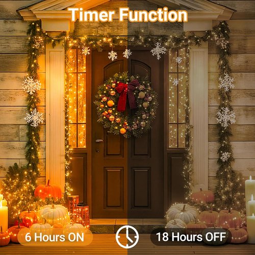 Litogo 3 Pack Fairy Lights - 33FT 100LED Battery Operated Twinkle String Lights with Timer | 8 Dimmable Modes for Indoor Decor