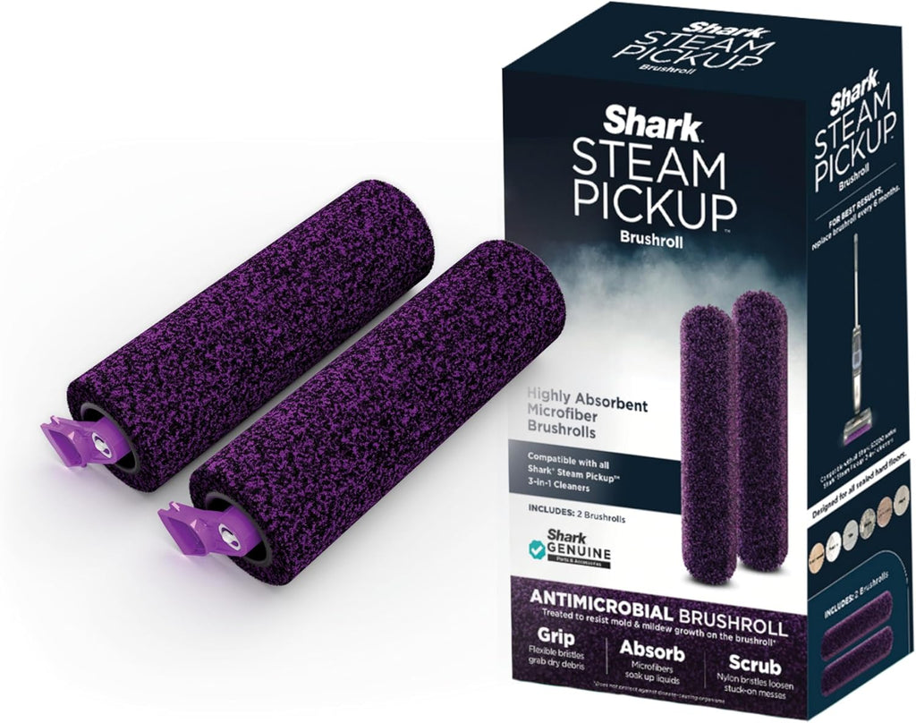 Shark Steam Pickup Brushroll Bundle - Compatible with SD201 3-in-1 Steam Mop | 2 Pack, 1225FFJ200