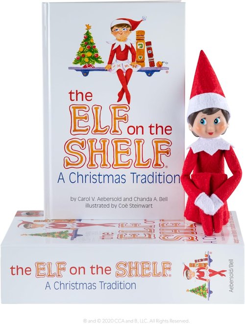 Elf On The Shelf | Girl Scout Elf with Blue Eyes - Includes Illustrated Storybook & Keepsake Box