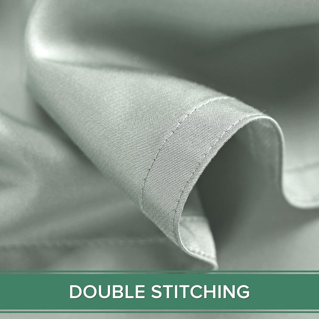 Pure Bamboo King Sheets - Luxuriously Soft & Cooling 100% Organic Viscose Bed Set | Sea Glass, 2-Pack