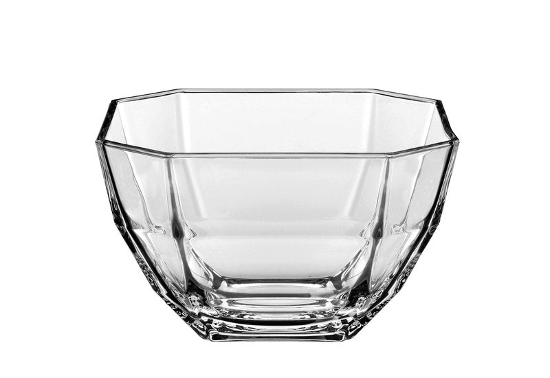 Barski - European Quality - Glass - Set of 6 - Small Bowls - Octagon - Could Be Used For Small Fruit/Nut/Dessert - Each Bowl is 4.3" Diameter - Made in Europe