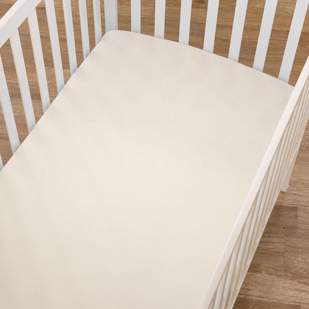 American Baby Company 3 Pack Mini Crib Sheets - 100% Natural Cotton, Soft & Breathable, 38" x 24", Beige