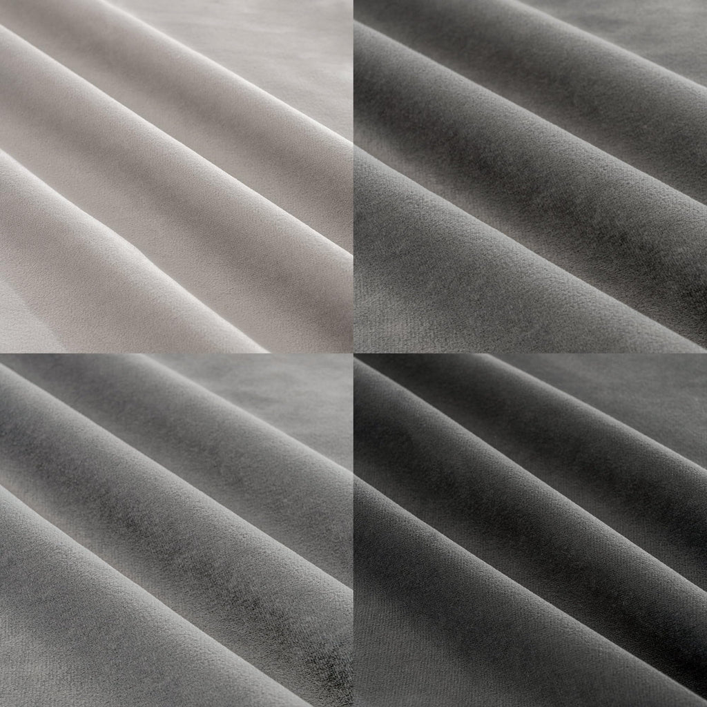 JELLYMONI Velvet Throw Pillow Covers Set of 4, 18 x 18 Inch Grey Decorative Cushion Covers, Soft Square Pillowcases for Sofa, Couch, Bed – No Insert Included