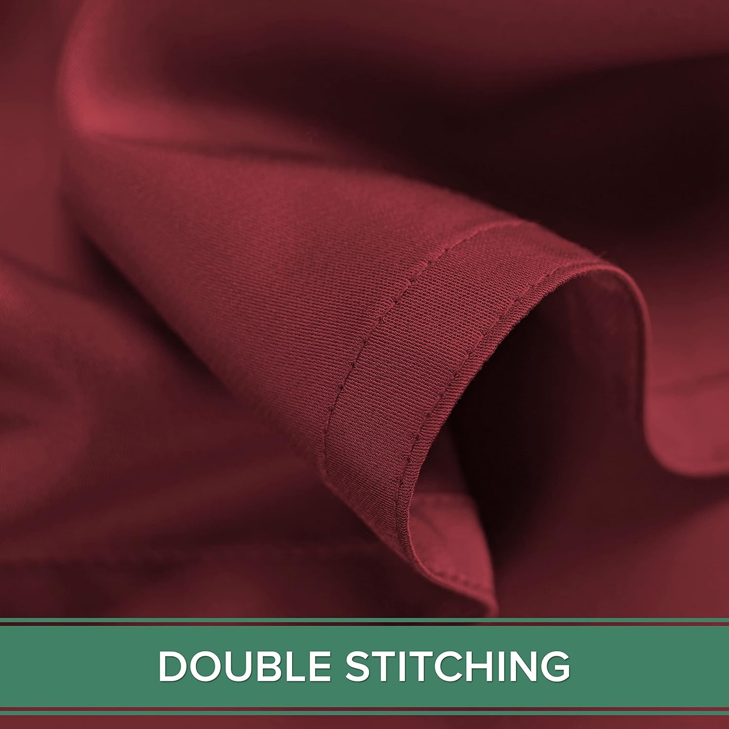 Pure Bamboo Queen Sheets - Luxuriously Soft & Cooling 100% Organic Viscose Bed Sheet Set | Merlot Color, Double Stitching