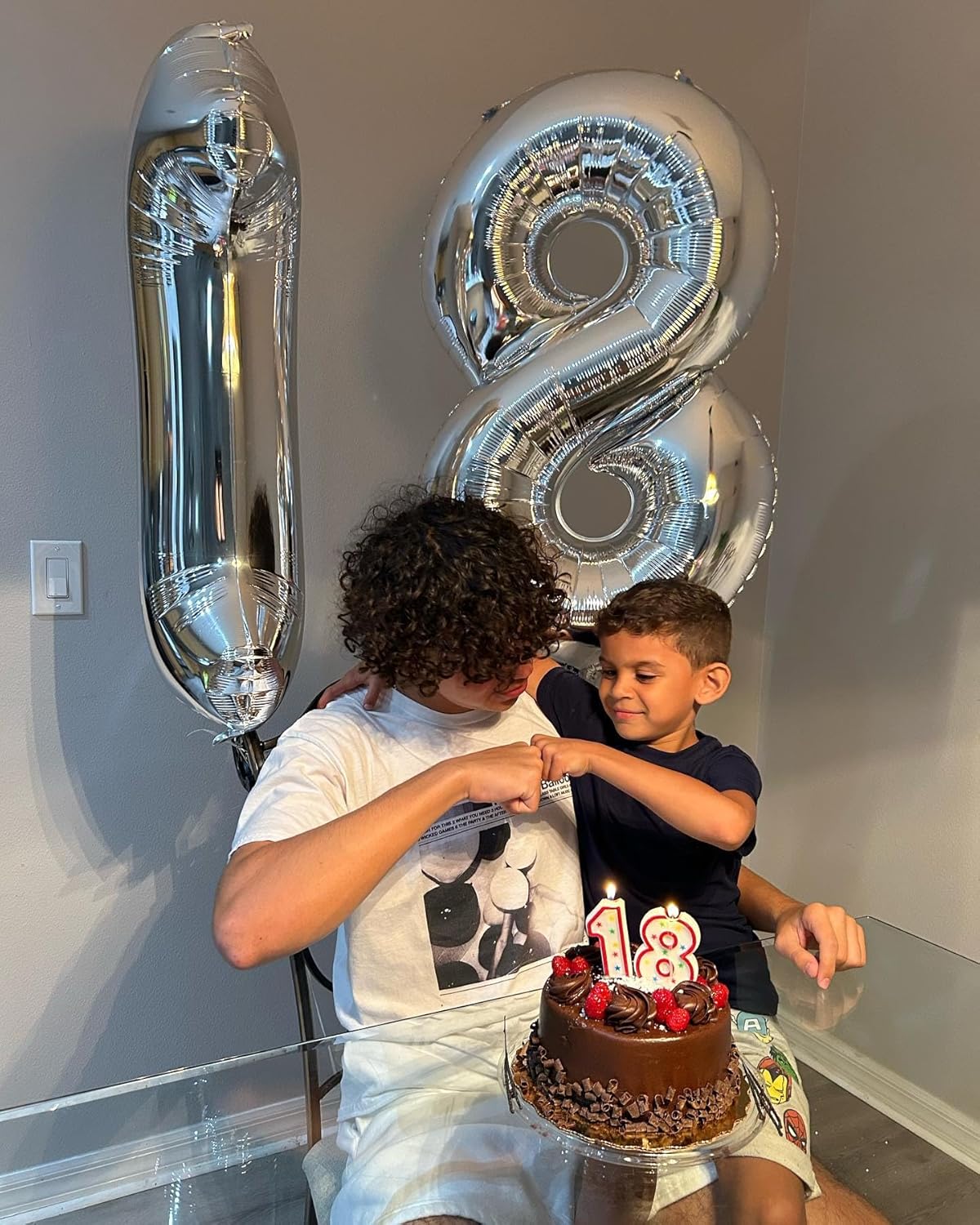 Silver 8 Balloon - 40 Inch Number Balloon for 8th Birthday Celebrations | Perfect for Boys & Girls