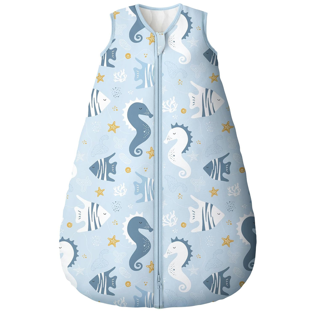 Yoofoss Baby Sleep Sack - 0-6 Months TOG 2.5 Wearable Blanket | 100% Organic Cotton, Warm & Comfy