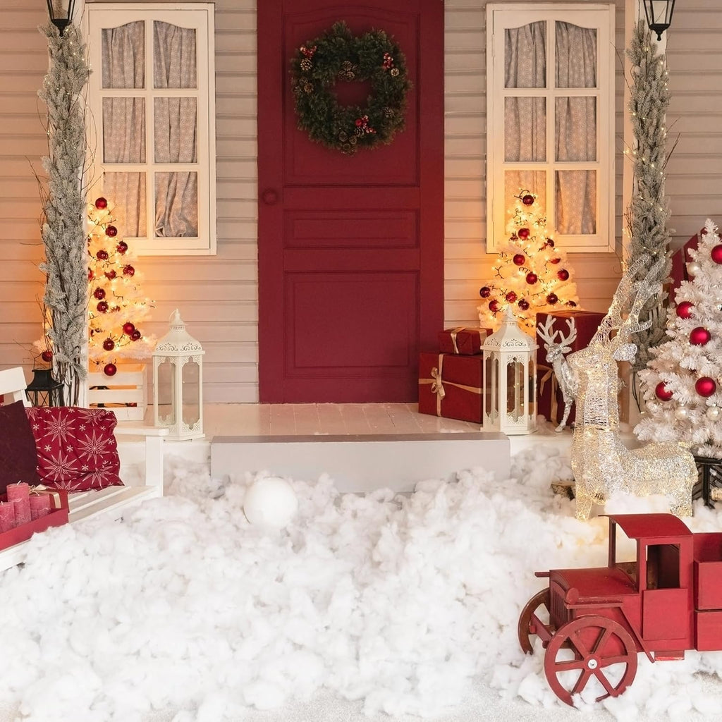 Aodaer Artificial Snow Decor - 2500g Fluffy Soft Cotton Snow for Christmas Tree & Holiday Displays