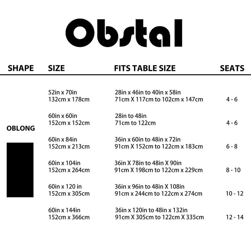 Obstal 210GSM Rectangle Table Cloth, Water Resistance Microfiber Tablecloth, Decorative Fabric Table Cover for Outdoor and Indoor Use (White,60x84 Inch)