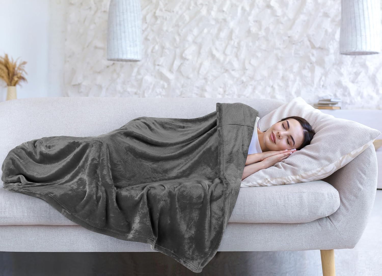 Utopia Bedding Fleece Blanket - Ultra Soft & Warm Microfiber | Full Size Grey (90x84 Inches)