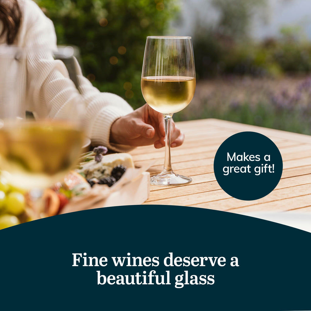 Libbey Vina Tall Wine Glasses Set, All Purpose Red and White Wine Glasses Set of 12, 16 Fluid Ounces, Professional Grade Glass Wine Glasses for Gatherings, Events