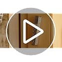 6-Inch Silver and White Mezuzah Case with Scroll and Adhesive Mount