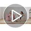 Kids Bean Bag Chair with Armrests and Side Pocket, Soft Corduroy Sofa
