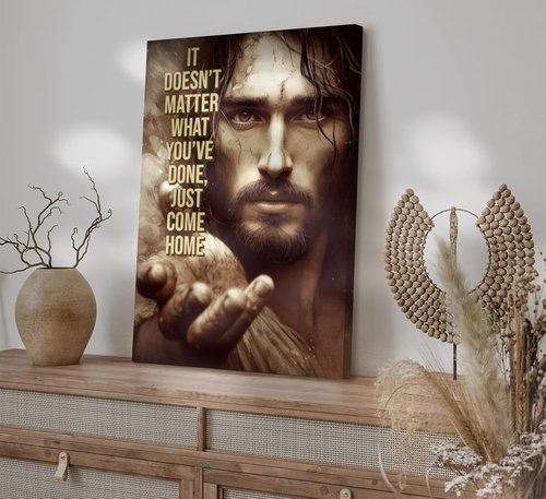 Jesus Christ Canvas Wall Art - Inspiring Religious Painting for Home & Office Decor | Motivational Artwork
