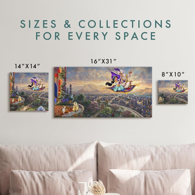 Thomas Kinkade Studios Aladdin 8 x 10 Gallery Wrapped Canvas