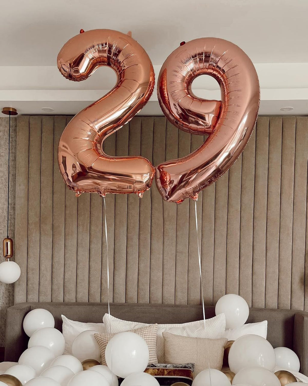 Rose Gold Number 1 Balloon - 40 Inch Shiny First Birthday Decoration for Boys & Girls