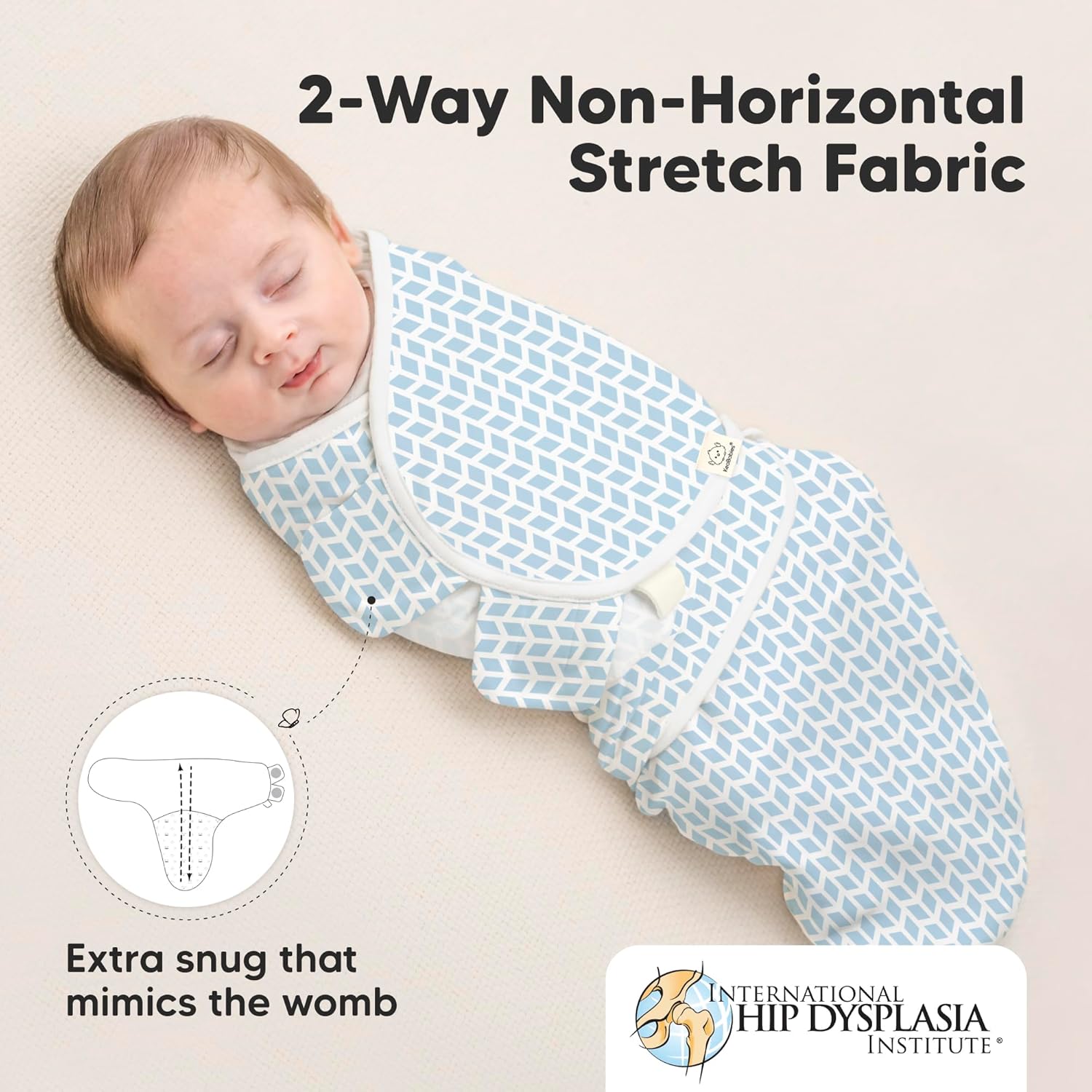 Organic Baby Swaddle Sleep Sacks by [Brand Name] - Soft & Snug for Newborns 0-3 Months | 3-Pack in Storm