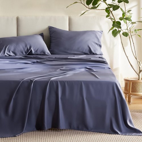 Bedsure Cooling Sheets - 100% Cotton Queen Size Bedding for Ultimate Comfort and Breathability
