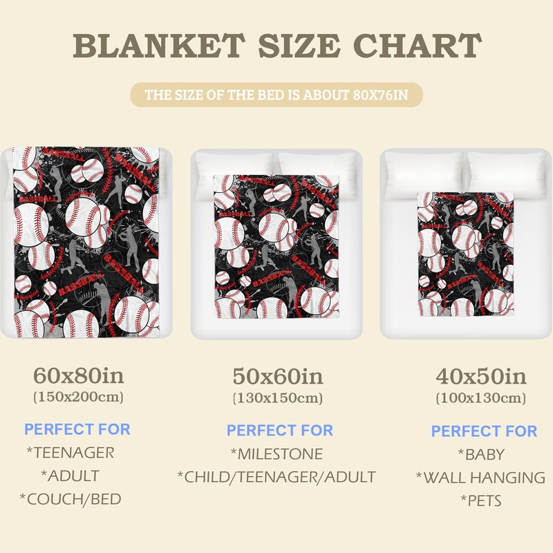 Soft Football Blanket for Boys Men, Room Decor Bedding 50x60 in