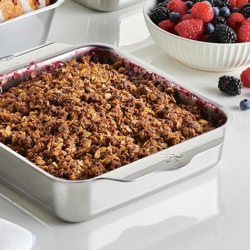 Hestan Provisions OvenBond | 8" x 8" Stainless Steel Square Baking Pan - Durable & Versatile