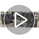 Waterproof Recliner Loveseat Cover with Console - Dark Gray