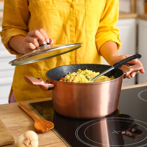 3 Pcs Large Serving Spoons for Buffet, Stainless Steel Serving Spoons, 13 inches Long, Basting Spoon, Metal Spoons Set for Kitchen Cooking Party Baking, Big Spoons with Coated Handle