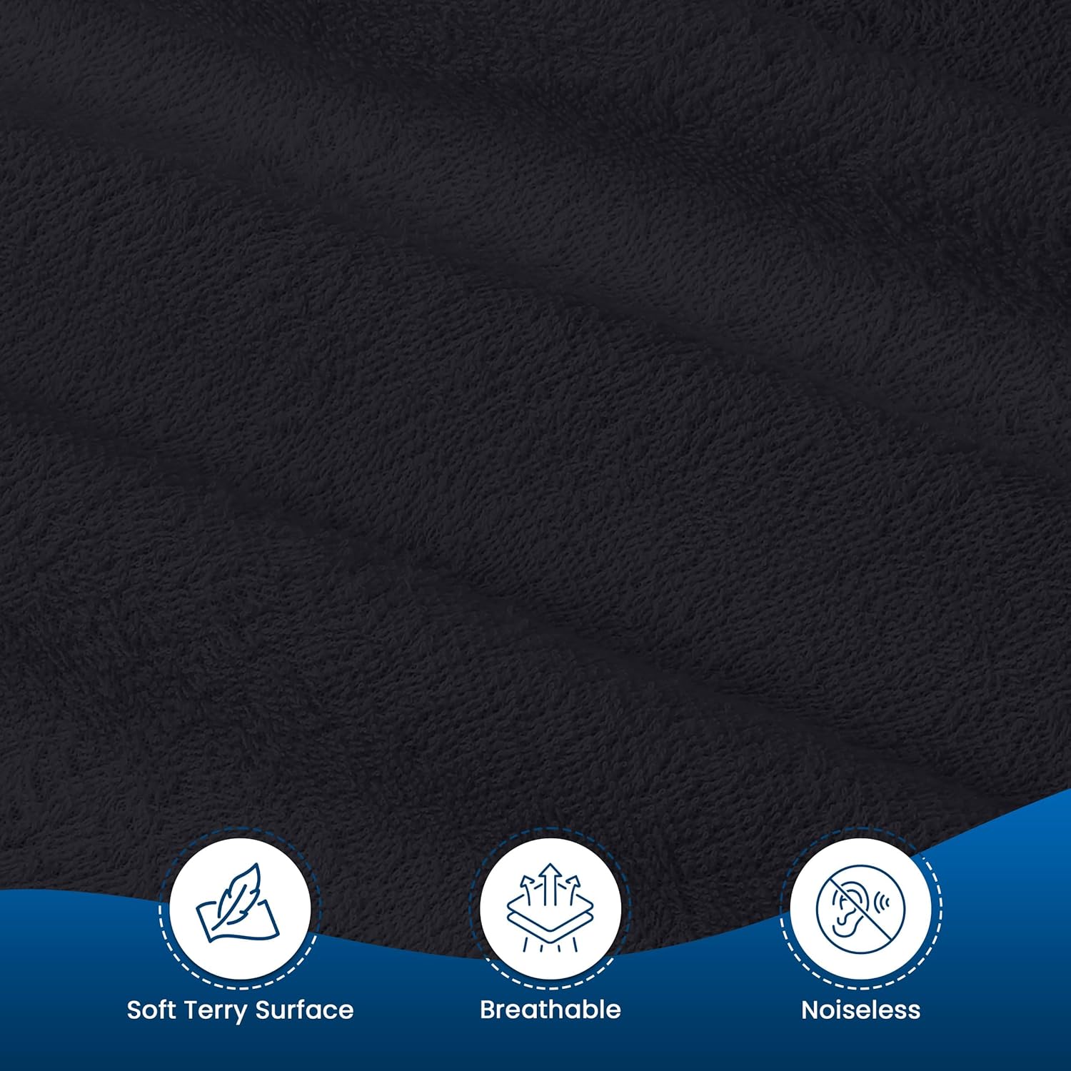 Utopia Bedding Waterproof Mattress Protector - Premium Terry Cover, Breathable Fitted Style, Twin XL Size | Black