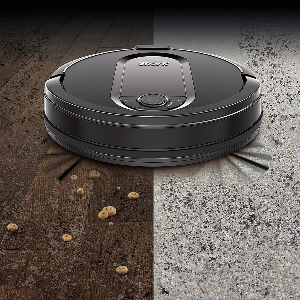 Shark RV1001AE Robot Vacuum - Self-Empty XL with IQ Navigation & Home Mapping | Wi-Fi & Alexa Compatible, Black