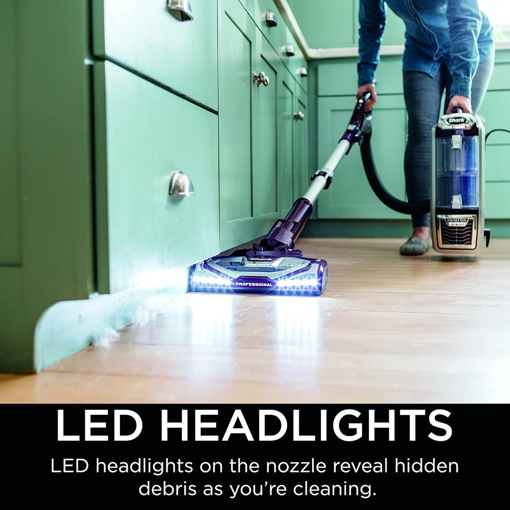 Shark NV752 Rotator Upright Vacuum - Powered Lift-Away with HEPA Filter & LED Headlights | Bordeaux