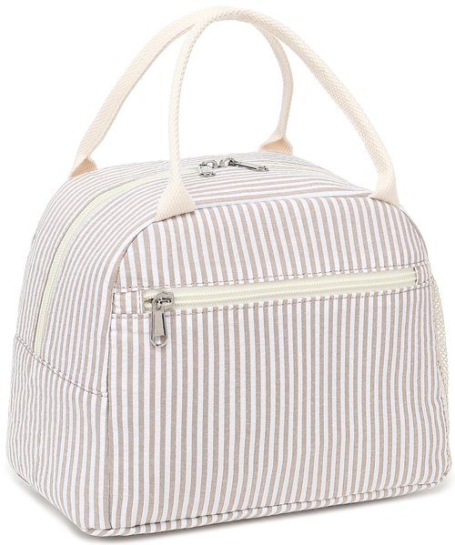 LEDAOU Lunch Box for Women Insulated Lunch Bag Corduroy Lunch Tote Bags Leakproof Cooler Lunch Case for Travel Work Picnic