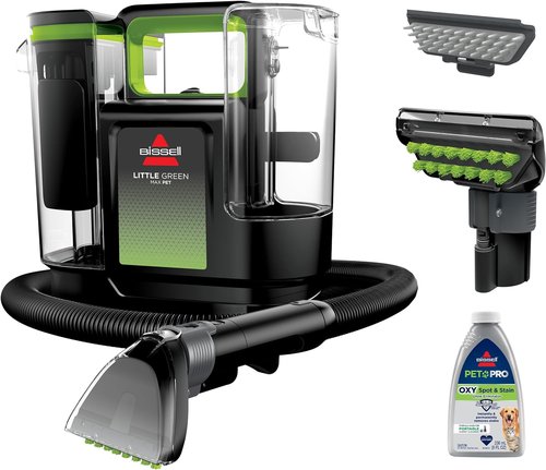 BISSELL® Little Green® Max Pet Portable Carpet Cleaner - Deep Clean Upholstery & Auto with Stain Tool | Compact Design