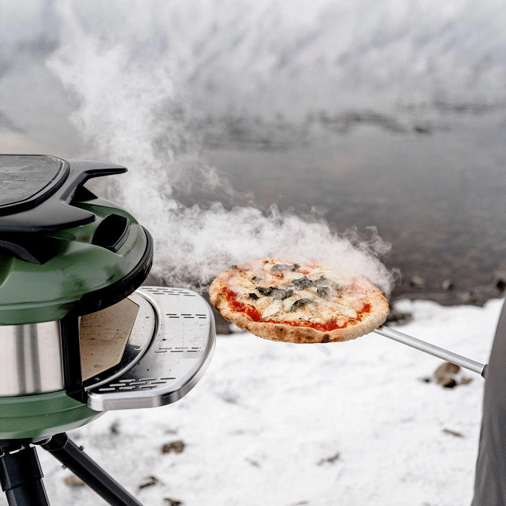 Gozney Venture Turning Peel for Portable Tread Pizza Oven, 25.25" Long with a 6" Wide Stainless Steel Blade and a Beech Wood Handle