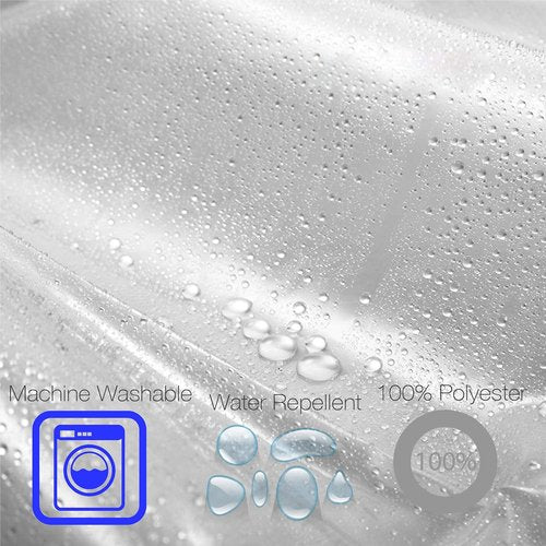 BINO Clear Shower Curtain Liner - Durable 70"x72" PEVA 8G for a Fresh Bathroom Look