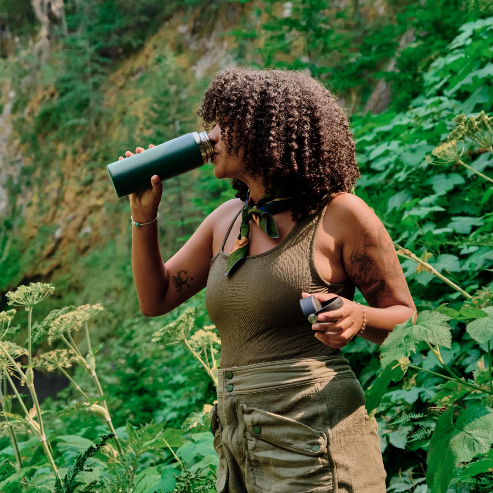 Hydro Flask Water Bottle - Insulated Stainless Steel - Wide Mouth Flex Lid, Non Spill, Leakproof and Refillable in 40 Oz