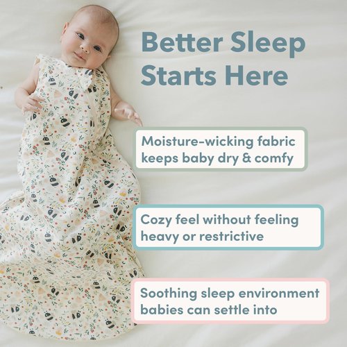 Loulou Lollipop Wearable Baby Sleep Bag 0.5 TOG Muslin, 2-Way Zipper, Lightweight & Breathable, Spring & Summer Sleep Sack for Infant & Toddler, Hedgehogs 18-36 Months