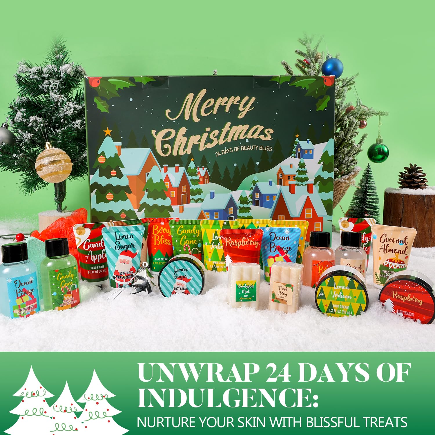 Regine Switzerland Advent Calendar 2025 - 24 Days of Women's Hand Cream & Spa Gifts | Skincare Set for Teens