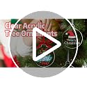 OuMuaMua 30-Pack 4-Inch Clear Acrylic Ornament Blanks for DIY Christmas Crafts