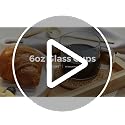Minimalist Design 6oz Crystal Clear Glass Coffee Cups - Set of 2 for Latte, Tea, Hot Chocolate