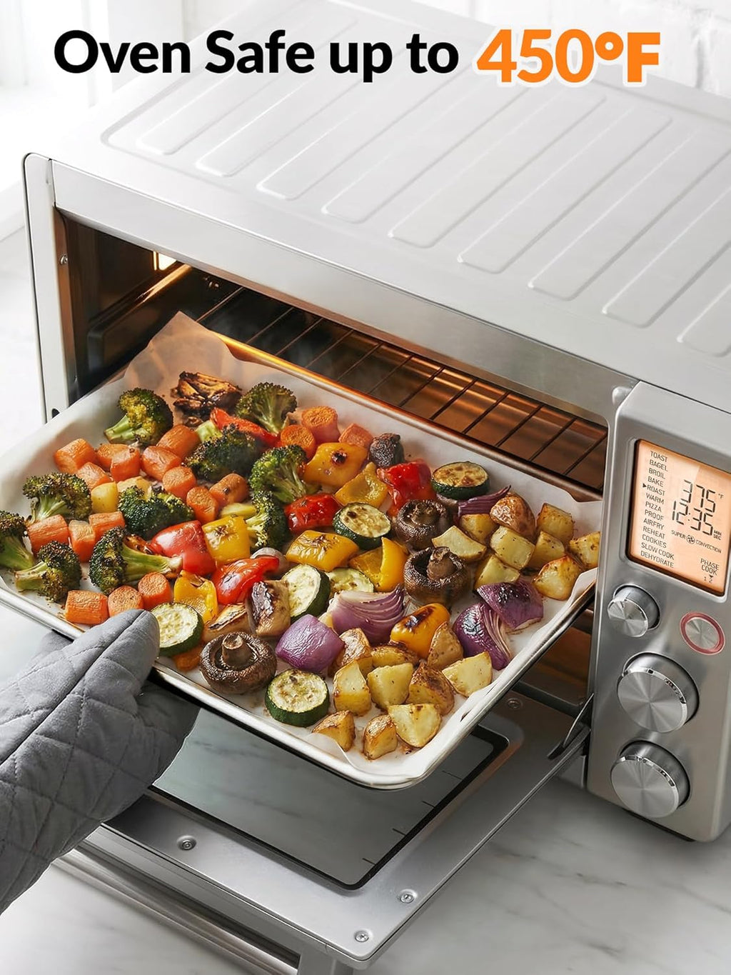 SMARTAKE Parchment Paper Baking Sheets - 200 Non-Stick Precut Sheets, 17x26 Inch for Baking, Grilling & More