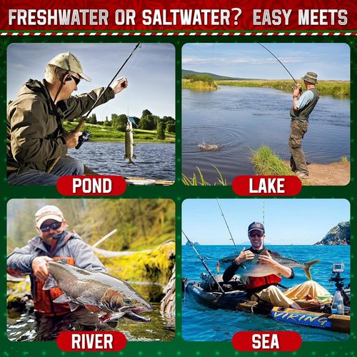 Fishing Advent Calendar 2025 - 24 Days of Premium Fishing Lures for Men & Teens